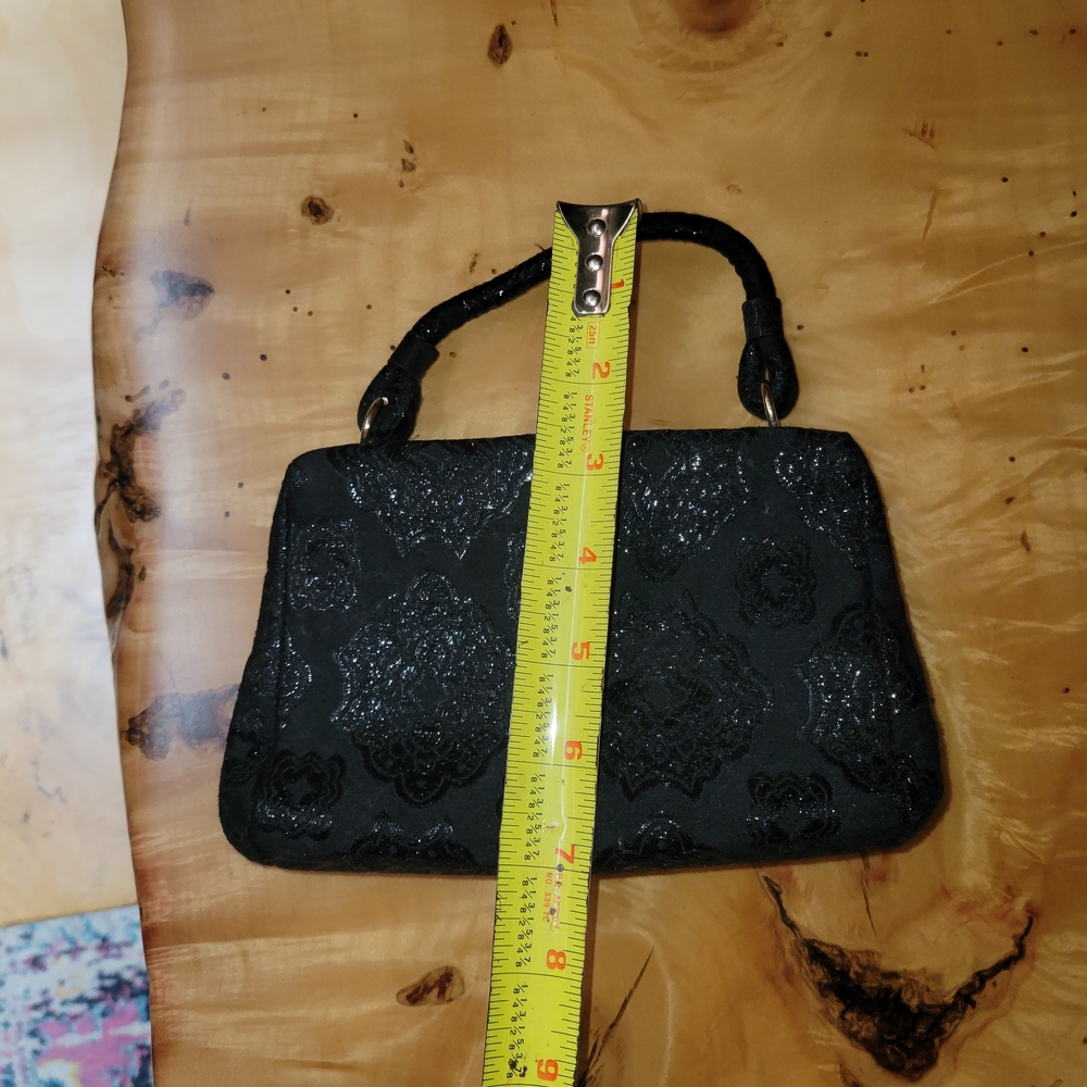 Banana Republic 90s Elegant Black Handbag. EUC - Picture 9 of 11